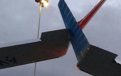 Chocaron dos aviones de Aerolíneas en Aeroparque