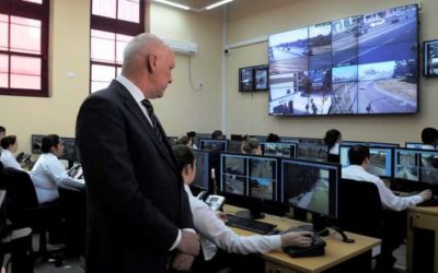 Bonfatti inauguró moderno centro de video vigilancia en Rosario