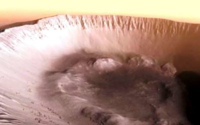 Imágenes desconocidas del interior de cráter marciano