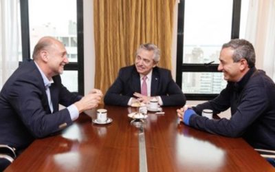 Javkin, Perotti y Fernández reunidos para hablar de Rosario