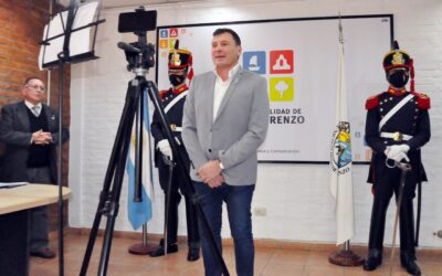 Alunmos sanlorencinos de 4º grado juraron compromiso a nuestra Bandera