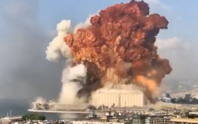 Centenares de heridos y, al menos, diez muertos causó una violenta explosión en el puerto de Beirut