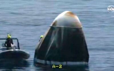 La Dragon X cumplió con éxito su misión espacial y amerizó en el Golfo de México