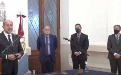 Perotti puso en funciones a sus nuevos ministros de Gobierno, de Trabajo y de Gestión Pública