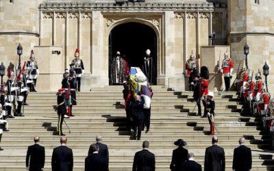 Sólo la familia real del Reino Unido dio su último adiós a Felipe de Edimburgo