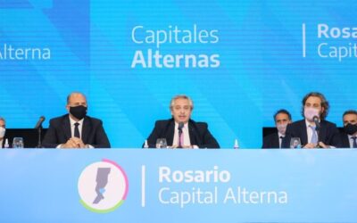 Alberto Fernández anunció en Rosario millonarias obras públicas para la ciudad, la región y la provincia