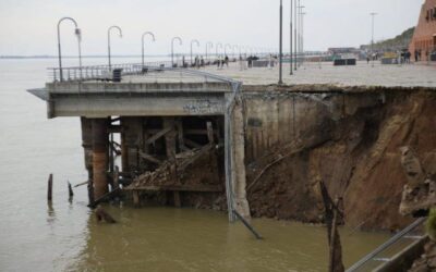 Parque España: El desmoronamiento fue producto de la fuerte bajante del río Paraná precisa informe municipal