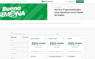 Banco de Santa Fe ofrece beneficios en su ‘Buena Semana’ con sus tarjetas de créditos
