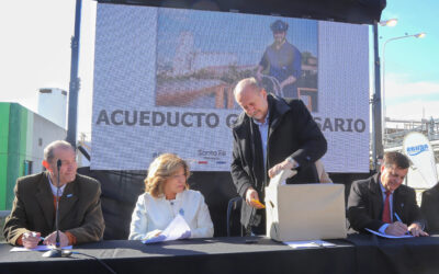 Acueducto Gran Rosario: “El agua potable es un derecho humano y priorizamos estas inversiones”, afirmó Omar Perotti