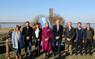 Punta Quebracho: Perotti anunció importantes obras para este sitio histórico donde se combatió a la flota anglofrancesa