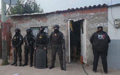 En mega operativo antinarcótico hubo 8 detenidos, secuestro de cocaína y marihuana, y municiones