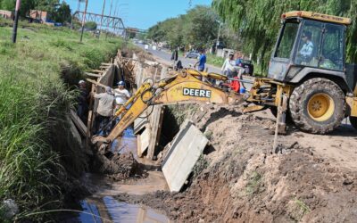 Cuatro obras fundamentales avanzan en el barrio ‘Coronel Aguirre’ de Villa Gobernador Gálvez