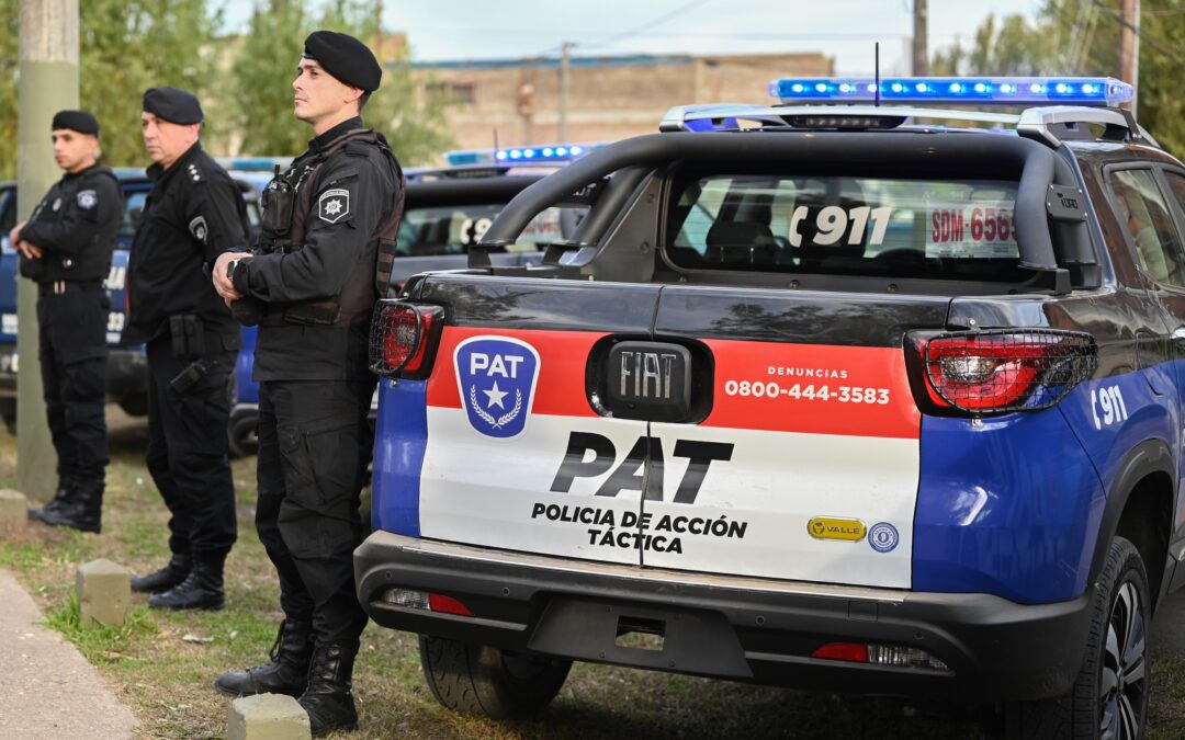 Las calles de Villa Gobernador Gálvez cuentan ahora con el accionar de la Policía de Acción Táctica