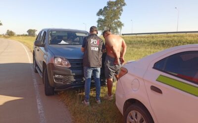 ‘Cheche’, un peligroso malviviente, fue detenido cuando escapaba en un remís hacia Córdoba