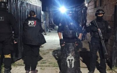 Violencia armada y microtráfico: Múltiples allanamientos se practicaron en Rosario, Alvear y Villa Gobernador Gálvez