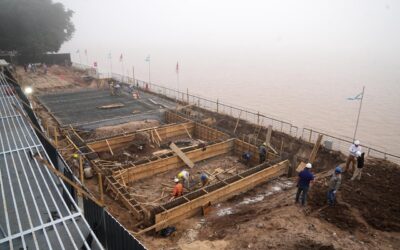 La reconstrucción de los muelles de la Estación Fluvial rosarina ya alcanzó un 30 por ciento