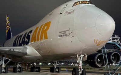 En 1998 aterrizó un Antonov 124-100 en el AIR, y este domingo a la madrugada lo hizo un carguero Boeing 747 de ‘Atlas Air’