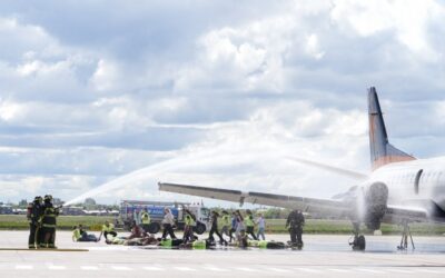 Realizó el Aeropuerto Internacional de Rosario el Simulacro General del Plan de Emergencia Aeroportuario