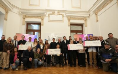 Pullaro entregó a tres instituciones más de mil cien millones de pesos provenientes de la recaudación de los Juegos Suramericanos